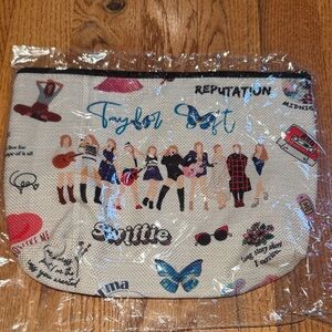Taylor Swift fabric eras reputation pouch